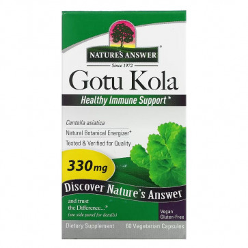 Nature's Answer Gotu Kola 330mg 60 Vegetarian Capsules