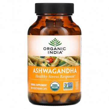 Organic India Ashwagandha 180 Vegetarian Capsules