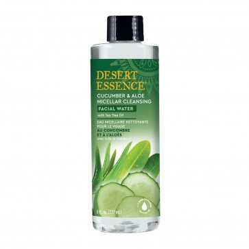 Desert Essence Cucumber & Aloe Micellar Cleansing Facial Water with Tea Tree Oil 8 fl oz