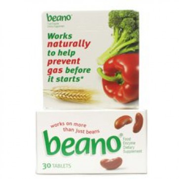 Beano Food Enzyme Dietary Supplement, 30 Tablets