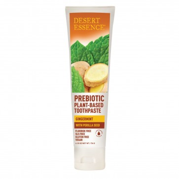 Desert Essence Gingermint Prebiotic Plant Based Toothpaste 6.25 oz