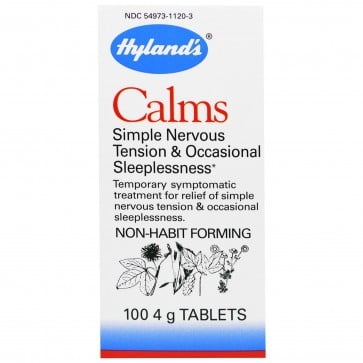Hyland's Calms Nerve Tension Sleeplessness 100 4 GR Tablets