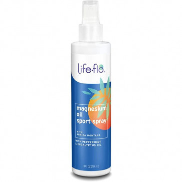Life-Flo Magnesium Oil Sport Spray with Arnica Montana with Peppermint & Eucalyptus Oil 8 fl oz