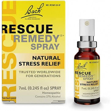 Bach Rescue Remedy Spray Natural Stress Relief 0.245 fl oz