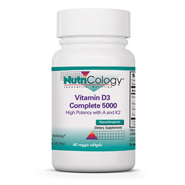 Nutricology Vitamin D3 Complete 5000 60 Veggie Softgels
