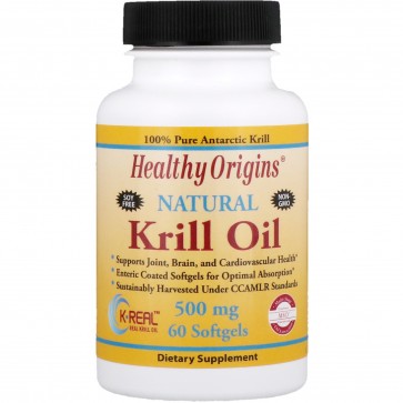 Healthy Origins Krill Oil 500 mg 60 Softgels