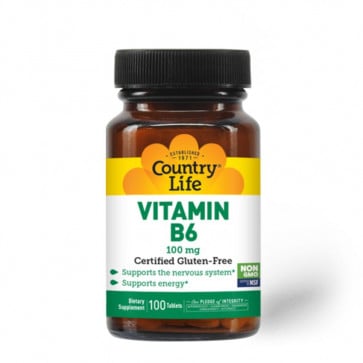 Country Life Vitamin B6 100mg 100 Capsules