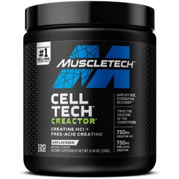 MuscleTech Cell Tech Creactor Creatine Unflavored 120 Servings (8.30 oz)