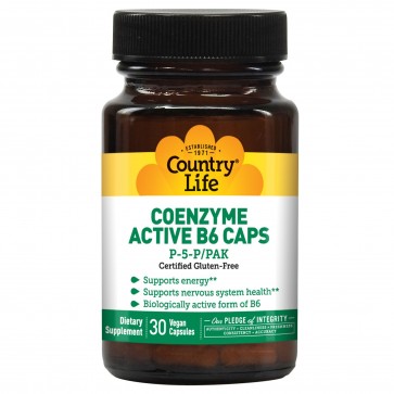 Country Life Coenzyme Active B-6 50 Mg 30 Vegicaps