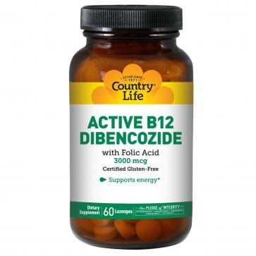 Country Life Active B-12 Dibencozide 3000 Mcg 60 Tablets