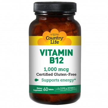 Country Life Vitamin B-12 1000 Mcg 60 Tablets