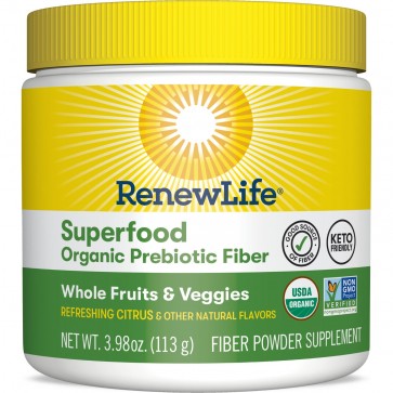 Renew Life Superfood Organic Prebiotic Fiber 3.98 oz