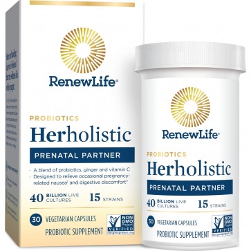 Renew Life Herholistic Prenatal Partner 30 Vegetarian Capsules