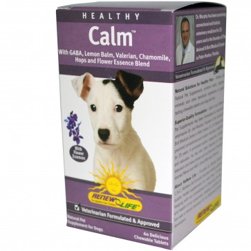 Renew Life Healthy Calm For Pets Dogs 60 Chewable Tablets