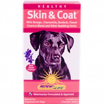 Renew Life Healthy Skin & Coat for Pets 60 Tablets