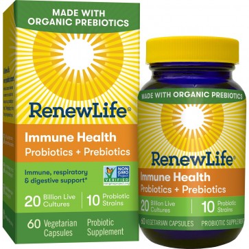 Renew Life Strong & Ready Probiotics + Prebiotics 60 Vegetable Capsules