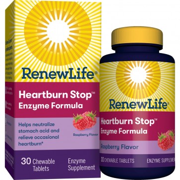 Renew Life Heartburn Stop 30 Chewable Tablets