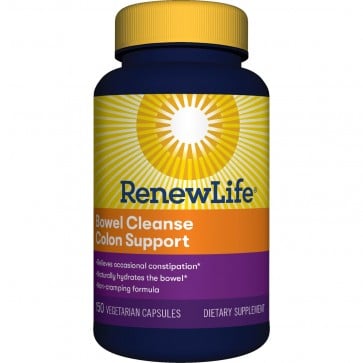 Renew Life Bowel Cleanse Colon Support 150 Vegetarian Capsules