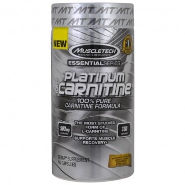 MuscleTech Platinum 100% Carnitine 180 Capsules 