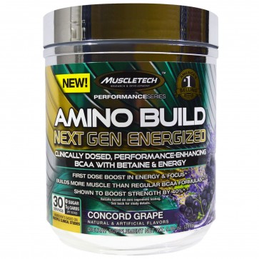 MuscleTech Amino Build Next Gen Energized Concord Grape 30 Servings 
