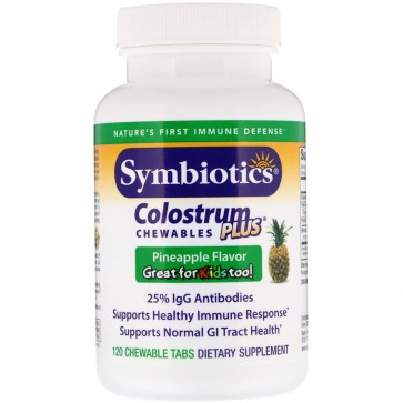 Symbiotics Colostrum Plus Chew (Pineapple) 120 Chewable Tablets
