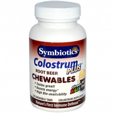 Symbiotics Colostrum Root Beer 120 Tablets