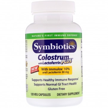Symbiotics Colostrum with Lactoferrin 120 Capsules 