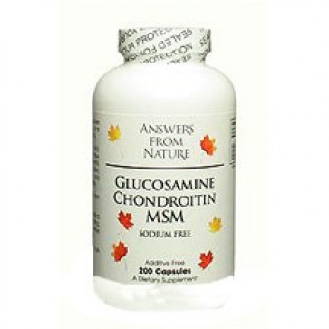 Answers from Nature Glucosamine Chondroitin MSM 200 Capsules