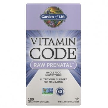 Garden of Life Vitamin Code Raw Prenatal 180 Capsules