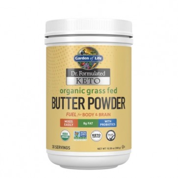 Garden of Life Dr. Formulated Keto Organic Grass Fed Butter 10.58oz (300g) Powder