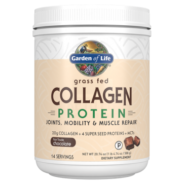  Garden of Life Collagen Protein Chocolate 588g Powder