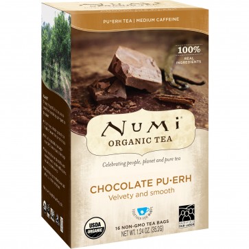 Numi Organic Tea Chocolate Pu-Erh Tea 16 bags