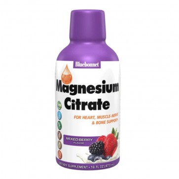 Bluebonnet Nutrition Magnesium Citrate Mixed Berry 16 fl oz
