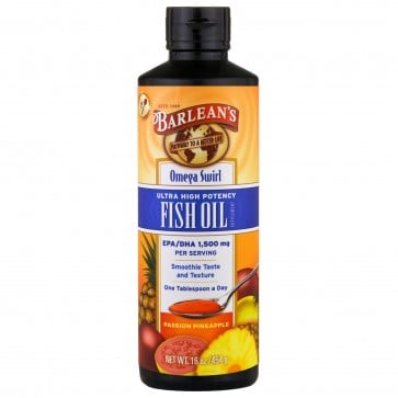 Barlean's Omega Swirl Fish Oil Passion Pineapple 16 oz
