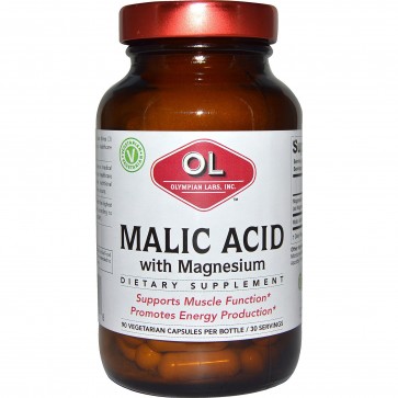 Olympian Labs Inc., Malic Acid, with Magnesium, 90 Veggie Caps