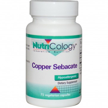 Nutricology Copper Sebacate 75 Vegicaps