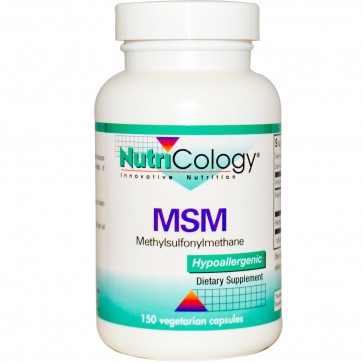 NutriCology MSM 500 mg 150 Vegetarian Capsules