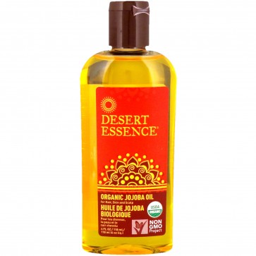 Desert Essence Organic Jojoba Oil for Hair, Skin & Scalp - 4 fl oz