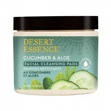 Desert Essence Cucumber & Aloe Facial Cleansing Pads 50 Pads