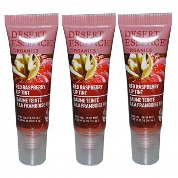 Desert Essence Organics Lip Tint Red Raspberry .35 fl oz 3 Pack