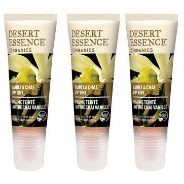 Desert Essence Organics Lip Tint Vanilla Chai .35 fl oz 3 Pack