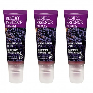 Desert Essence Organics Lip Tint Italian Red Grape .35 fl oz 3 Pack
