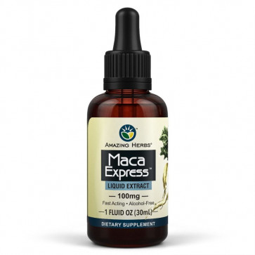 Maca Express Liquid Extract 100mg 1 fl oz | Amazing Herbs