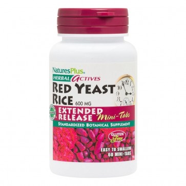 Nature's Plus Red Yeast Rice Extended Release 600 mg 120 Mini-Tablets