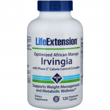 Life Extension Optimized Irvingia 120 Vegetarian Capsules