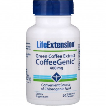 Life extension תמצית קפה ירוק 400 מ"ג 90 קפסולות צמחוניות
