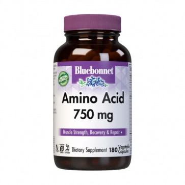 Bluebonnet Amino Acid 750 mg 180 Vegetable Capsules