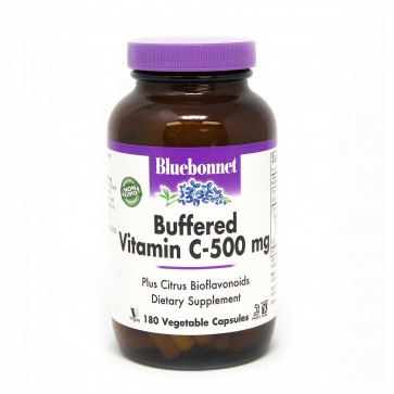 Bluebonnet Buffered Vitamin C 500 mg 180 Capsules