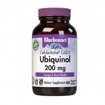 Bluebonnet Nutrition Ubiquinol 200mg 60 Vegetarian Softgels