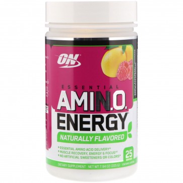 Optimum Nutrition AmiN.O. Energy Naturally Flavored Simply Raspberry Lemonade 25 Servings